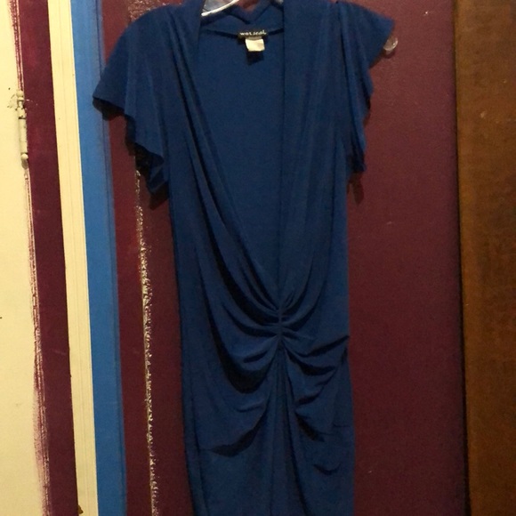 Low cut blue party dress - Picture 2 of 2